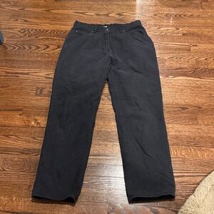 Woolrich Black Fleece-Lined Jeans Size 8